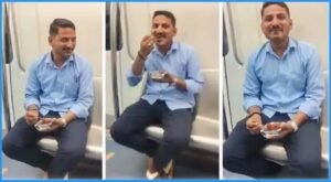 Cabbage Manchurian was eating with great enthusiasm in the metro. Cabbage Manchurian was eating with great enthusiasm in the metro.