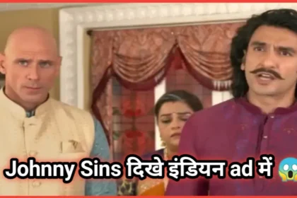 Johnny Sins seen in Indian ad