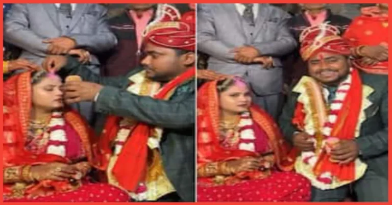 Bride groom reel in mandap
