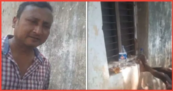 Teacher drinks alcohol in school time