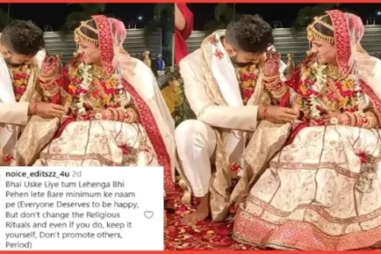 Bride Puts Sindoor On Groom's Forehead