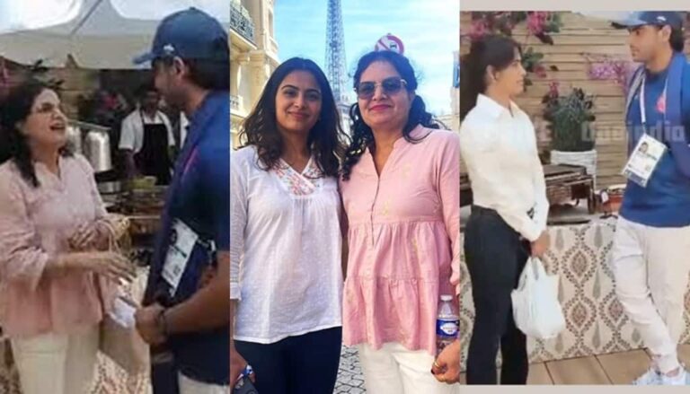 Manu Bhaker Mother Meets Neeraj Chopra