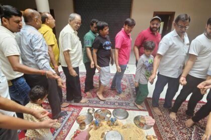 परिवार संग मंत्री Brijmohan Agarwal ने मनाया पोरा तिहार