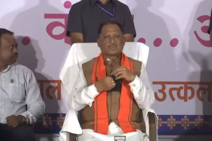 CM साय नुआखाई शोभायात्रा कार्यक्रम में हुए शामिल