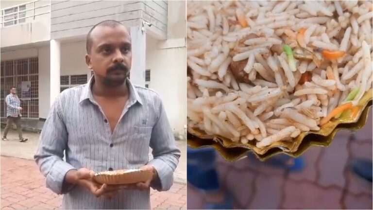 चना पुलाव की जगह पंडित के खाने में मिला चिकन पुलाव, होटल में पड़ा छापा