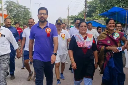 महासमुंद जिले में हुआ राष्ट्रीय एकता दौड़ का आयोजन