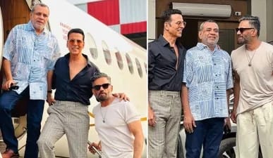 हेरा फेरी 3 की तैयारी? एयरपोर्ट पर साथ दिखे अक्षय, सुनील और परेश रावल