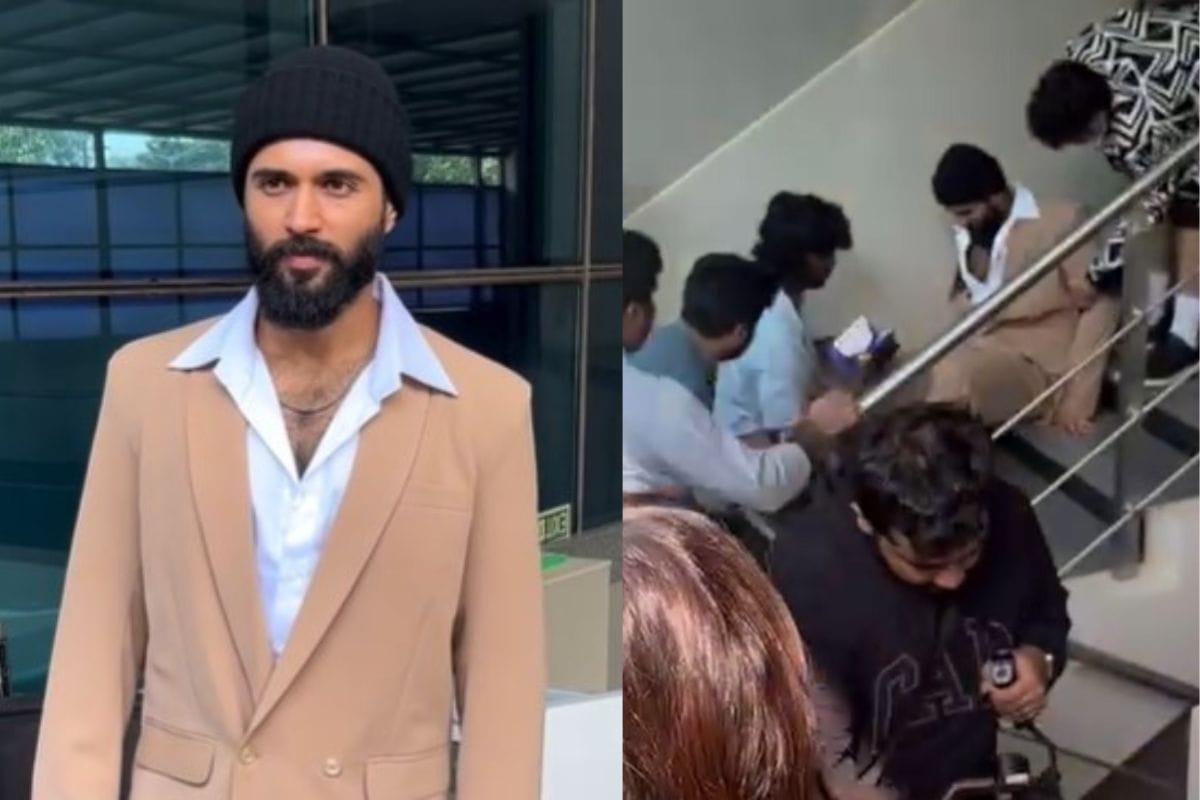 विजय देवरकोंडा प्रमोशन के दौरान हुए हादसे का शिकार, सीढ़ियों से गिरे