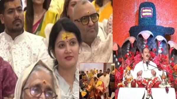 पंडित प्रदीप मिश्रा के कार्यक्रम में पहुंचे महादेव सट्टा ऐप के आरोपी