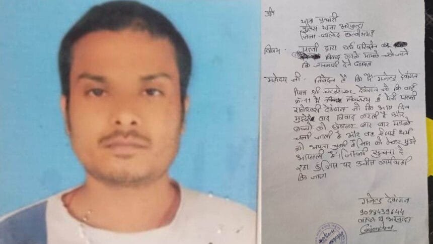 छत्तीसगढ़: पत्नी और ससुराल वालों के दबाव में युवक ने की आत्महत्या