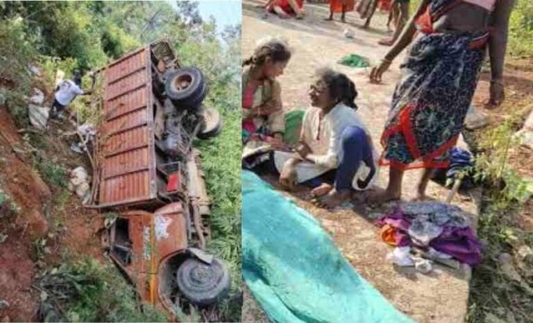 जगदलपुर: दरभा में ट्रक पलटने से 4 की मौत, 40 घायल