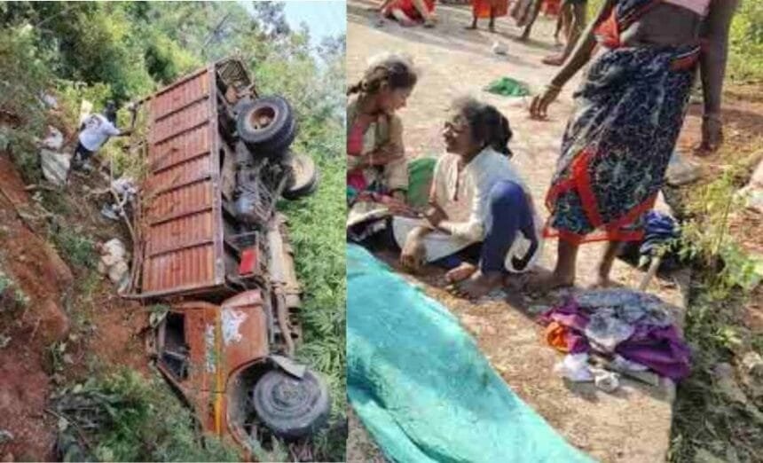 जगदलपुर: दरभा में ट्रक पलटने से 4 की मौत, 40 घायल