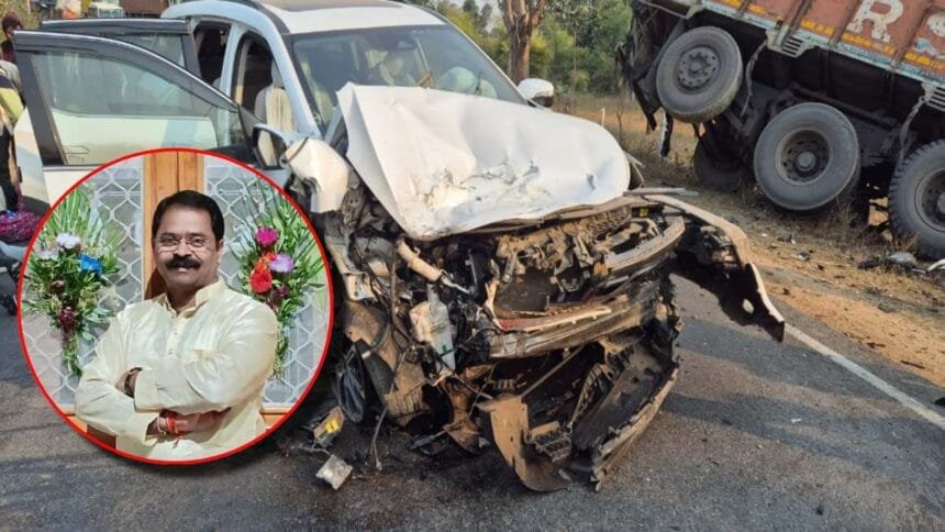 MLA Indra Sao Accident:सोनभद्र में हादसे का शिकार हुई छत्तीसगढ़ के विधायक की कार