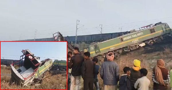 Fatehpur Rail accident:फतेहपुर में मालगाड़ी हादसा: एक ट्रैक पर टकराई दो मालगाड़ियां