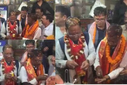 BJP प्रत्याशी की दुकान पर CM विष्णु देव साय ने बनाई 'चाय', वीडियो वायरल