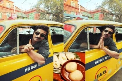 कोलकाता में विक्की कौशल का जोश, येलो टैक्सी में बैठकर बोले- 'छावा दिवस मनाइए'