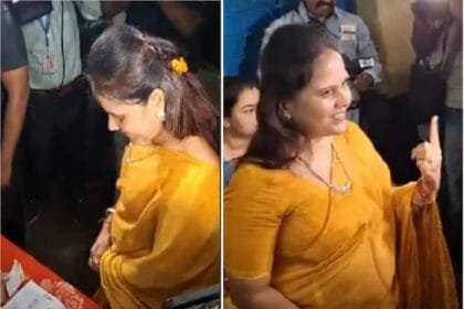 भाजपा महापौर प्रत्याशी मीनल चौबे ने किया मतदान, जीत का जताया भरोसा