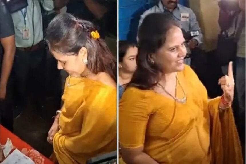 भाजपा महापौर प्रत्याशी मीनल चौबे ने किया मतदान, जीत का जताया भरोसा