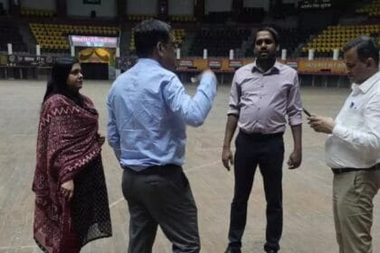 रायपुर, मीनल चौबे, महापौर शपथ ग्रहण, रायपुर नगर निगम, इंडोर स्टेडियम, नगर निगम चुनाव, रायपुर मेयर, नगर निगम पार्षद, रायपुर समाचार,