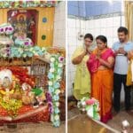 रायपुर: देवी मंदिरों में सपरिवार पूजा करने पहुंचे MP बृजमोहन अग्रवाल