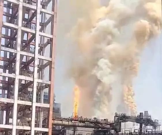 नगरनार स्टील प्लांट में भीषण आग, करोड़ों का नुकसान