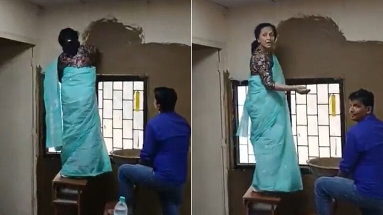 दिल्ली यूनिवर्सिटी की प्रिंसिपल ने क्लास की दीवारों पर लगाया गोबर