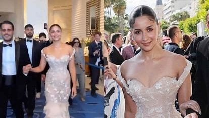 आलिया भट्ट का कान्स फिल्म फेस्टिवल डेब्यू, खूबसूरत लुक ने जीता दिल । Alia Bhatt Cannes Look