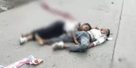 एक बाइक पर 3 लड़कियां और युवक, ट्रेलर ने मारी जोरदार टक्कर: Korba Accident News