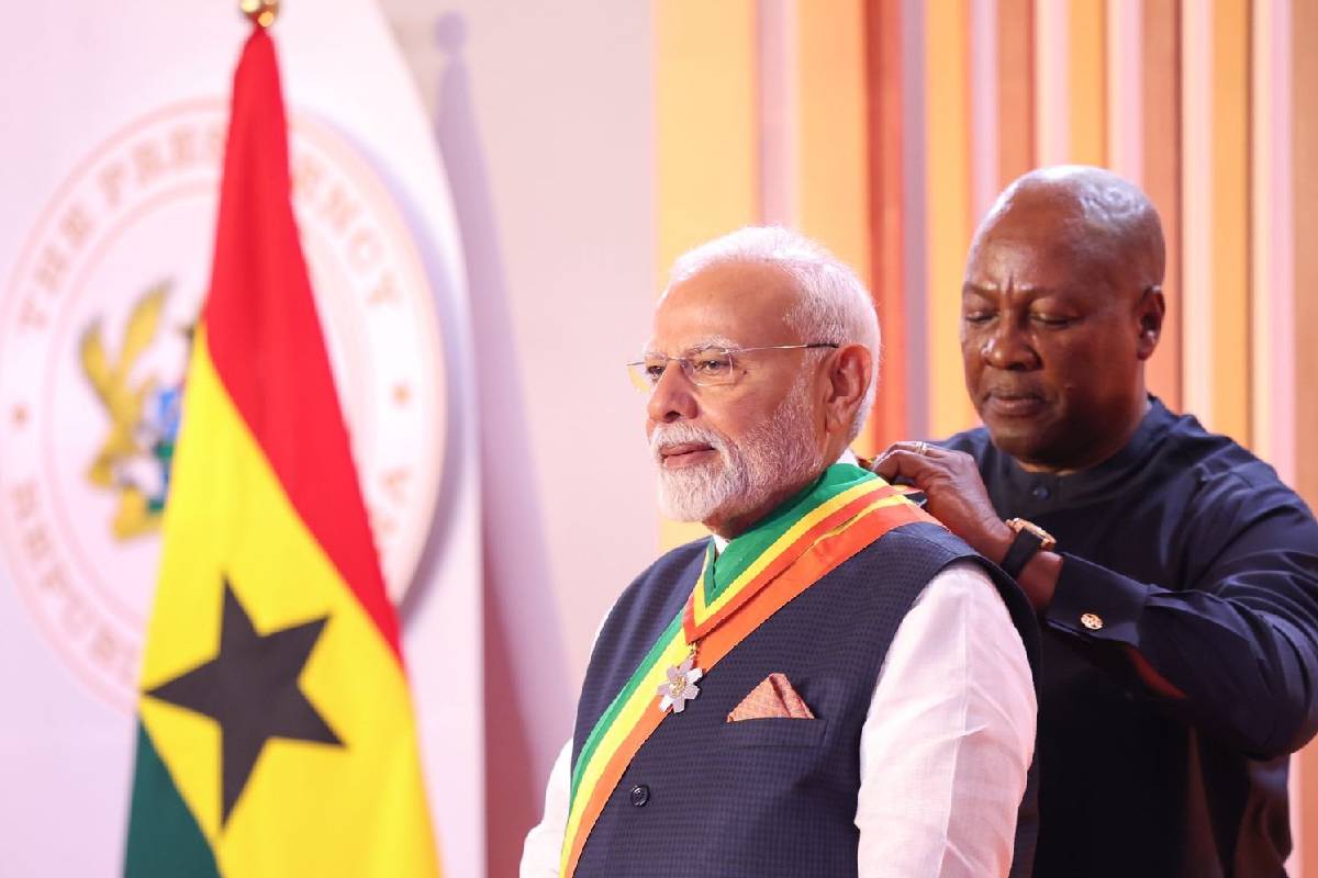 घाना में पीएम मोदी का भव्य स्वागत, जानिए कितने भारतीय रहते हैं वहां : PM Modi Ghana Visit