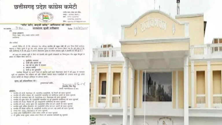 छत्तीसगढ़ में फर्जी वोटरों की पहचान करेगी कांग्रेस, PCC ने जिलाध्यक्षों को दिया आदेश