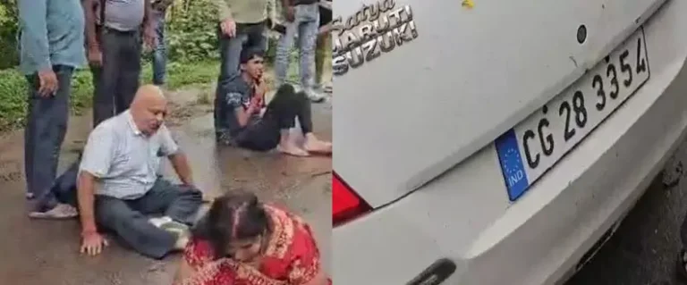 Bharni road accident Bilaspur