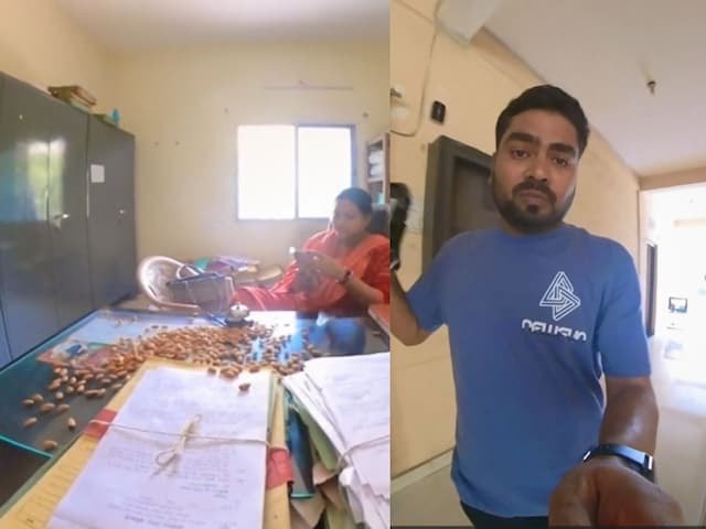 छत्तीसगढ़:मैडम बादाम खाइए, फाइल याद कीजिए!” युवक का अनोखा विरोध हुआ वायरल