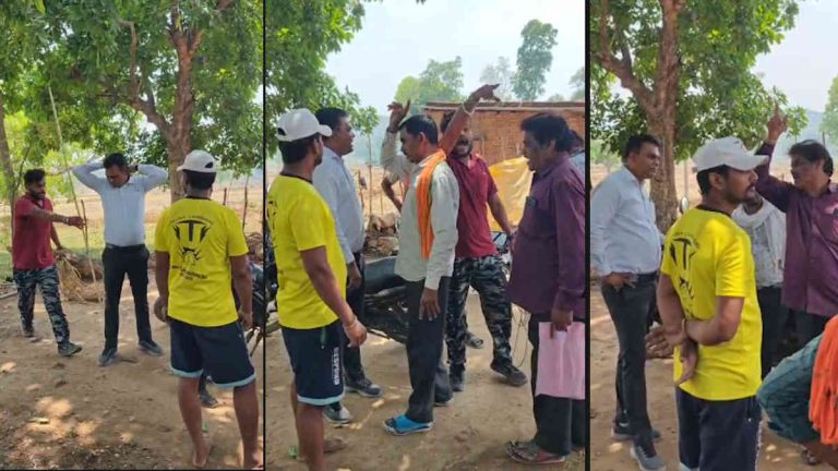 सीमांकन करने पहुंचे RI-पटवारी को ग्रामीणों ने बनाया बंधक, कोरबा में मचा बवाल ﻿