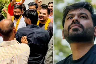 कॉकरोच पार्टी नेता को थप्पड़ मारने वाले थाने से छूटे, बाहर दिखा जश्न का माहौल