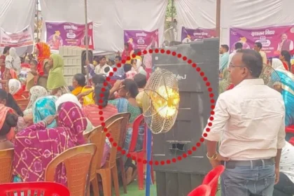 बड़ा हादसा टला: सुशासन तिहार पंडाल में पंखा फटा, आग लगते ही मचा हड़कंप