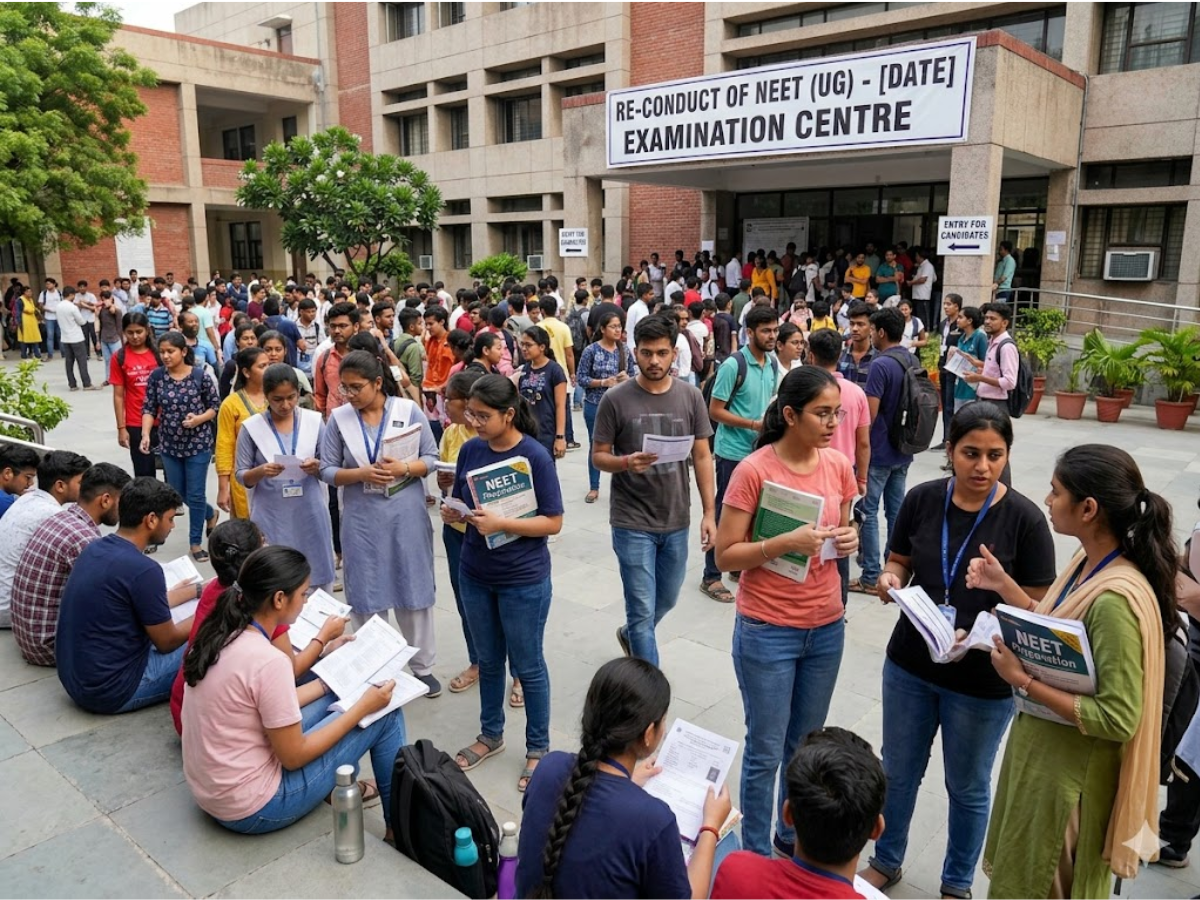 NEET 2026 Re-Exam आज : आसमान से पहुंचे पेपर, चप्पे-चप्पे पर निगरानी