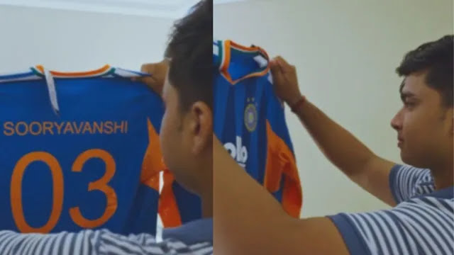 आखिर वो पल आ गया! टीम इंडिया की जर्सी पहन भावुक हुए वैभव सूर्यवंशी, वीडियो ने जीता दिल