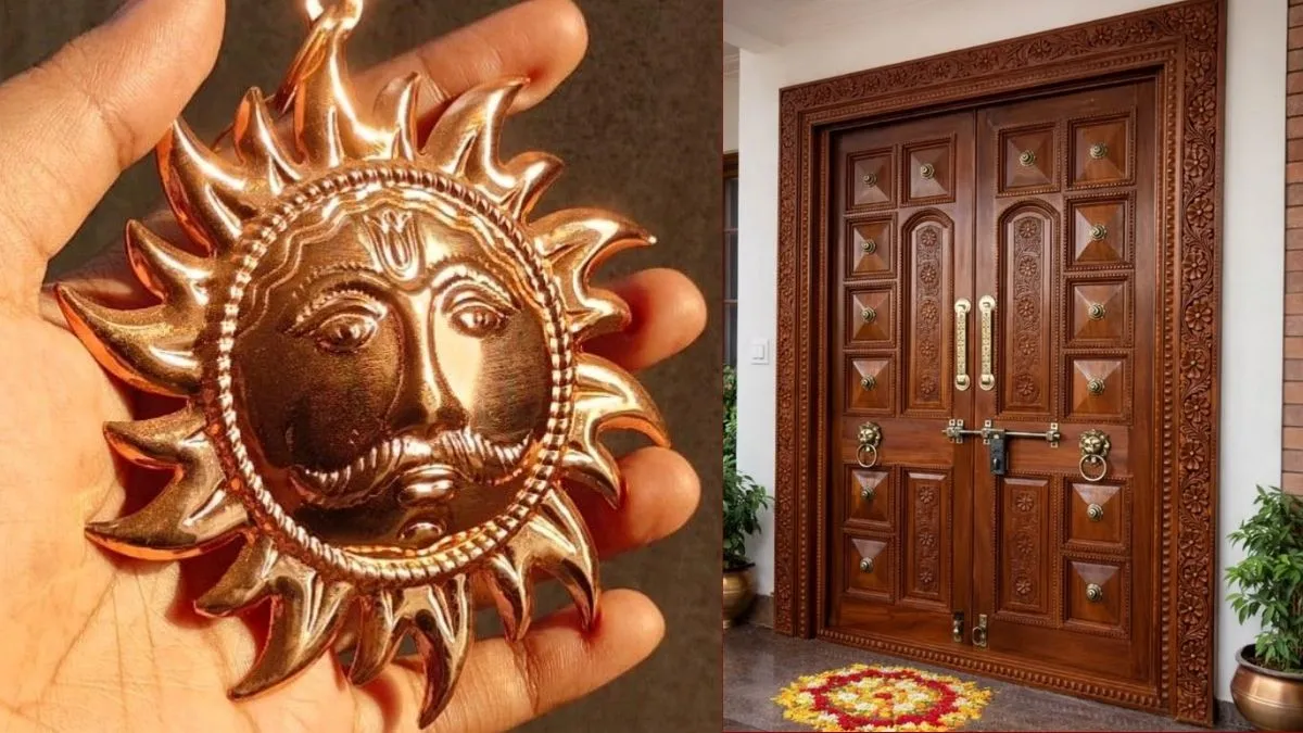 Main Door Vastu Tips: हर कोई क्यों लगा रहा है मुख्य द्वार पर तांबे का सूर्य? वजह चौंका देगी