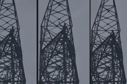 Drunk Youth Climbs Tower Korba